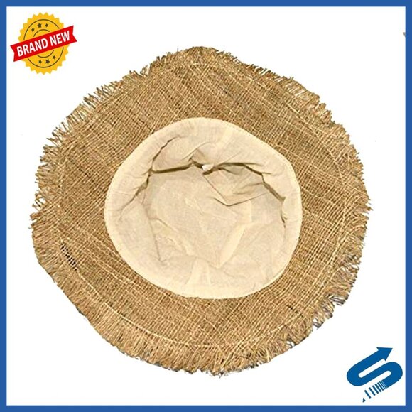 Wide Brim Hemp Sun Hat Foldable Packable Shapeable Wire Brim Summer Boho main image 7